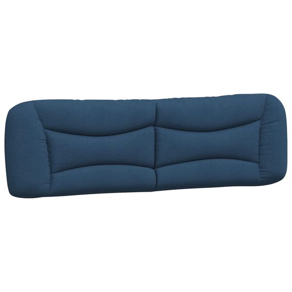 vidaXL Headboard Cushion Blue Fabric (100% polyester) 70.9 in