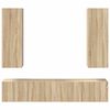 vidaXL TV Cabinet Set of 4 Sonoma Oak Engineered wood Medium