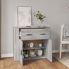 vidaXL Sideboard Grey Sonoma Engineered wood Medium Sideboard