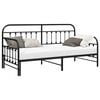 vidaXL Daybed Frame Black 35.43 x 74.80 in Powder-Coated Steel