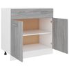 vidaXL Drawer Bottom Cabinet Gray Sonoma Engineered wood