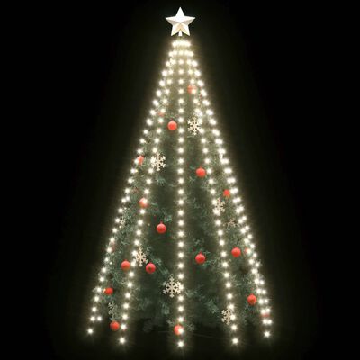 vidaXL Christmas Tree Net Lights with 250 LEDs Cold White 98.4"