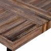 vidaXL Table Various shades of teak, black Reclaimed teak wood, painted iron