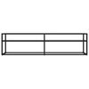 vidaXL TV Cabinet Black and Transparent