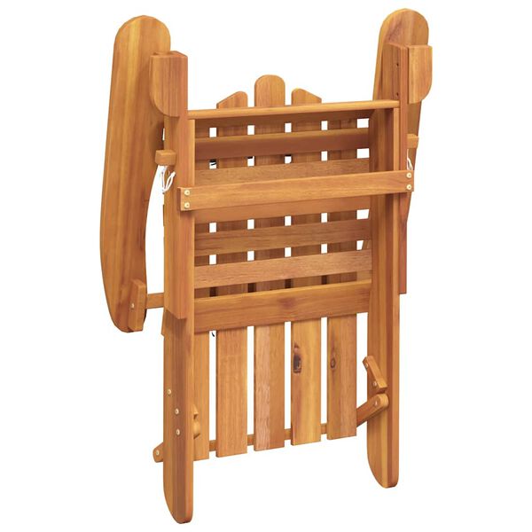 vidaXL Garden Chair Natural wood Solid Acacia wood Standard Foldable