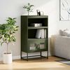vidaXL Highboard Olive Green Cold-rolled Steel Medium Highboard