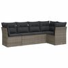vidaXL Garden Sofa Set Grey