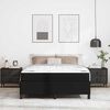 vidaXL Bed Frame with Mattress Black 62.99 x 78.74 in Fabric