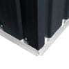 vidaXL Garden Shed Anthracite Galvanized steel 80.3 x 51.9 x 73.2 in