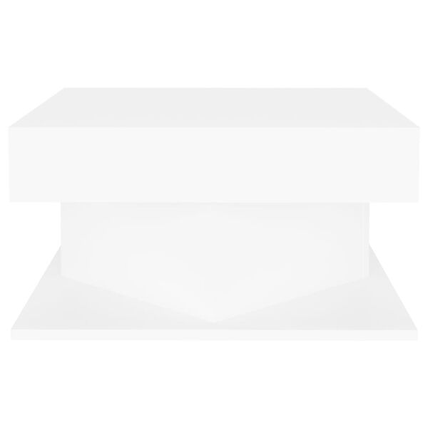 vidaXL Coffee Table White Engineered wood 22.4 x 22.4 x 11.8 in