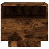 vidaXL Bedside Cabinet Set of 2 Smoked oak Engineered wood