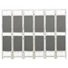 vidaXL 6-Panel Room Divider Grey 82.7x65.0" Fabric