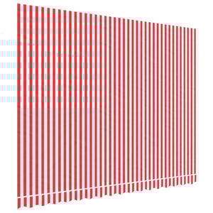 vidaXL Replacement Awning Fabric Red and white stripe