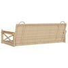 vidaXL Patio Swing Bench Beige