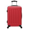 vidaXL Suitcase Set 3 pcs Red 50 x 31 x 78 cm ABS Plastic and Steel