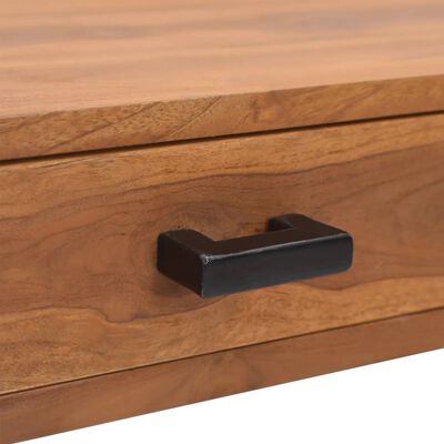 vidaXL Office Desk 43.3"x15.7"x29.5" Solid Teak Wood
