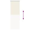 vidaXL Roller Blind Off white 100% Polyester, Aluminum top rail