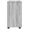 vidaXL Bathroom Cabinet with Door Grey Sonoma 30.12 x 13.78 x 25.20 in