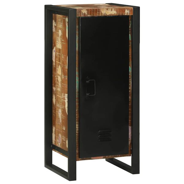 vidaXL Bathroom Cabinet with Shelf with Door Brown Solid Reclaim Wood