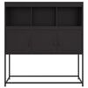vidaXL Sideboard Black Cold-rolled steel Standard Sideboard