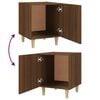 vidaXL Bedside Cabinet Set of 2 Brown oak Engineered wood Standard