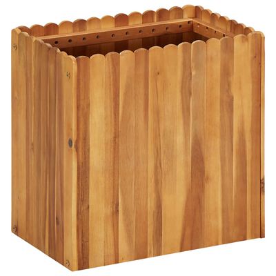 vidaXL Garden Raised Bed 19.6"x11.8"x19.6" Solid Acacia Wood