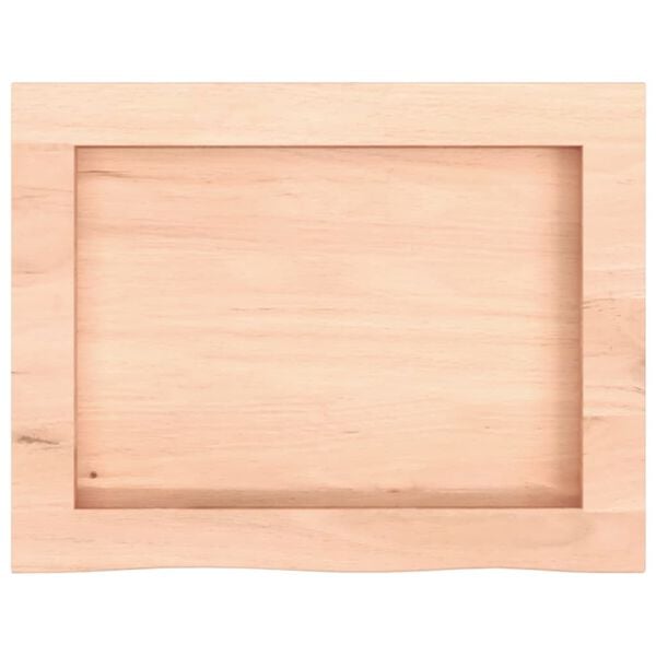 vidaXL Bathroom Countertop 15.7 x 11.8 x (0.8-1.6) " Untreated Solid Wood