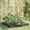vidaXL Garden Raised Bed Anthracite Steel 39.4 x 39.4 in Durable