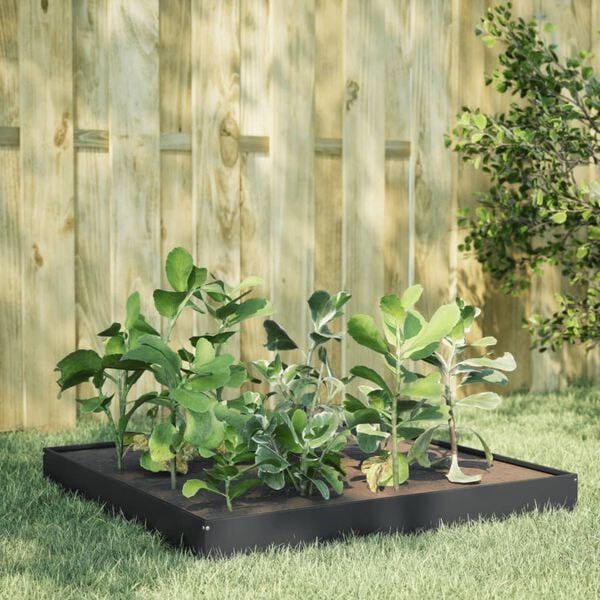 vidaXL Garden Raised Bed Anthracite Steel 39.4 x 39.4 in Durable