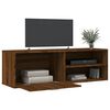 vidaXL TV Cabinet Brown Oak Engineered wood Medium TV Cabinet