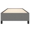 vidaXL Bed Frame Dark gray Polyester, Plywood, Engineered Wood Twin