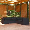 vidaXL Garden Lounge Set Black