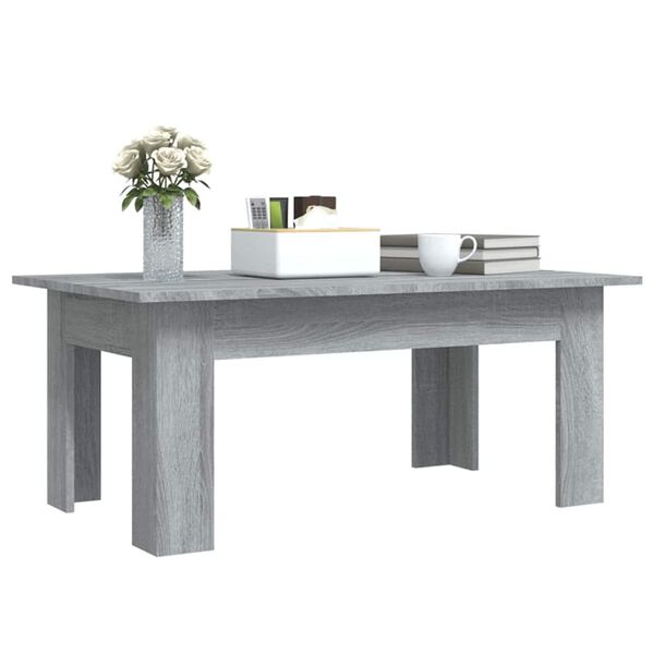 vidaXL Coffee Table Gray Sonoma Engineered wood Medium Coffee Table