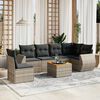 vidaXL Garden Sofa Set Grey