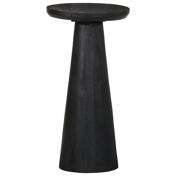 vidaXL Side Table Black Solid Mango Wood Small Durable Side Table