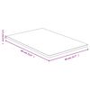 vidaXL Table Top Bamboo Bamboo with a varnish finish Medium Durable