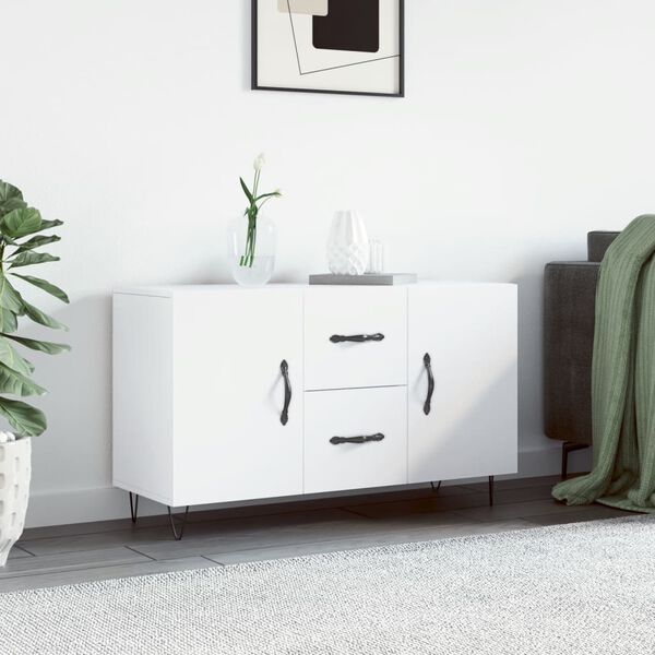 vidaXL Sideboard White Engineered wood Medium Sideboard Rectangular