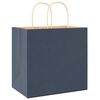 vidaXL Paper Bags 250 pcs with Handles Blue 26x17x25 cm