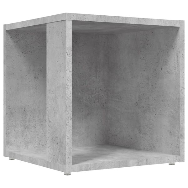 vidaXL Side Table Concrete Grey Engineered Wood 13x13x13.6 in Side Table