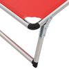 vidaXL Sun Lounger Red Aluminum, Textilene Standard Foldable