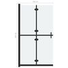vidaXL Foldable Walk-in Shower Wall Frosted ESG Glass 47.2"x74.8"