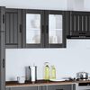 vidaXL Kitchen Wall Cabinet Black Engineered Wood Medium Wall Cabinet