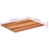 vidaXL Table Top Natural wood colors Solid Acacia Wood 23.6 x 31.5 in