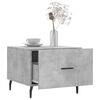 vidaXL Coffee Table Concrete grey Engineered wood, Iron 19.7x19.7 in