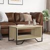 vidaXL Coffee Table Sonoma oak Engineered wood and metal Medium