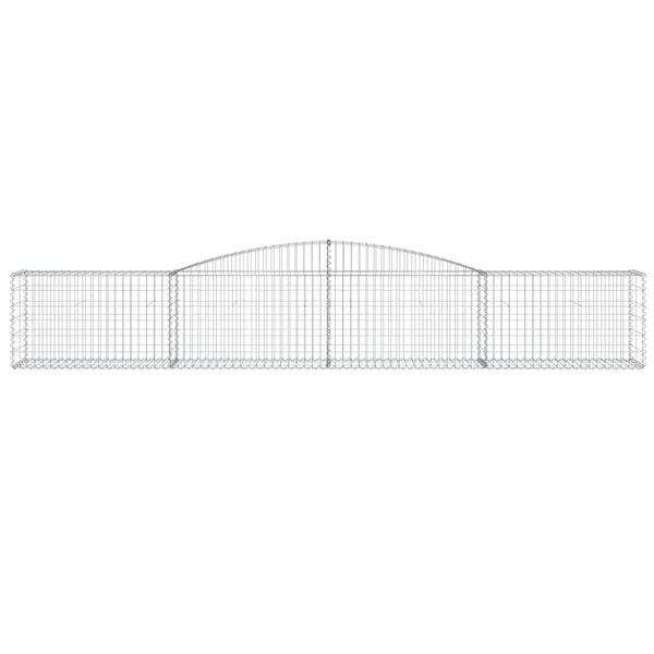 vidaXL Gabion Basket Set of 9 Silver Galvanized Iron