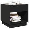 vidaXL Bedside Table Black Engineered wood 19.7 x 19.7 x 19.7 in