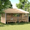 vidaXL Party Tent Beige, Blue