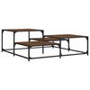 vidaXL Coffee Table Brown Oak Engineered wood and metal