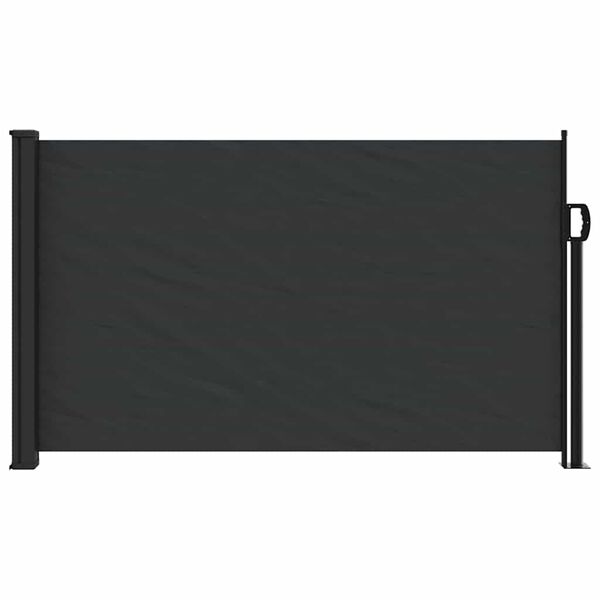 vidaXL Retractable Side Awning Black